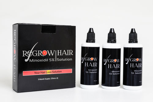 Minoxidil 5% (3 month supply) 3 x 70ml bottles FREE DELIVERY.