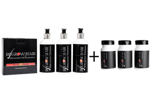 The Ultimate Combo Saw Palmetto Extract 375mg per tablet 3-month supply, 3 x 70ml bottles Minoxidil 5% (3-month supply) & 3 x 250ml multi-action pure shampoo with FREE DELIVERY.